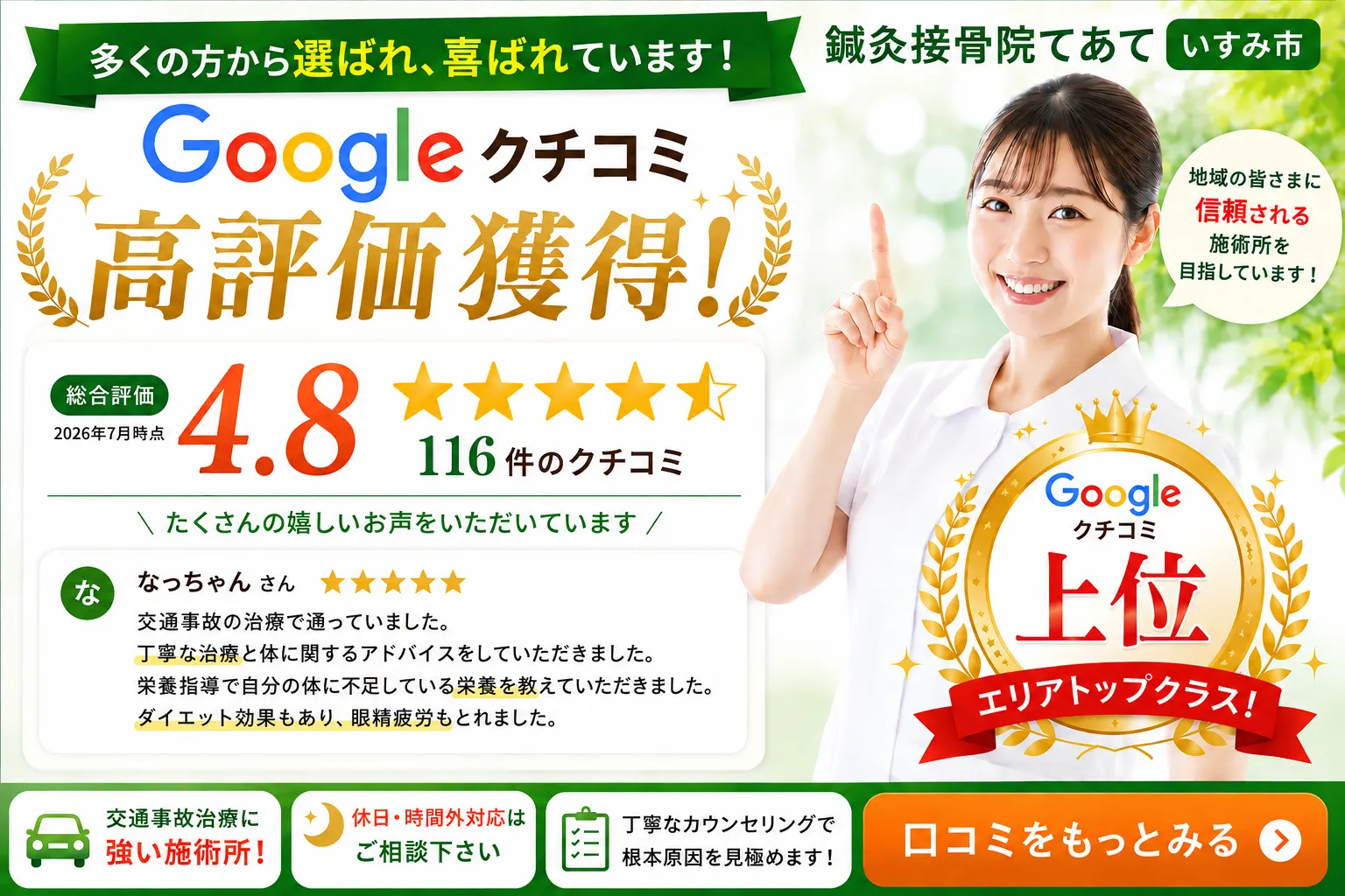 千葉県いすみ市でGoogle口コミ件数トップクラス！